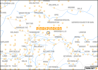 map of Pinakpinakan