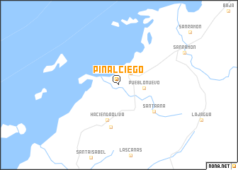 map of Pinal Ciego