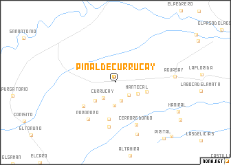 map of Piñal de Currucay