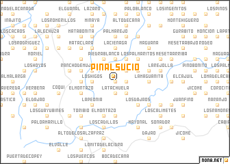 map of Pinal Sucio