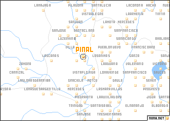 map of Piñal