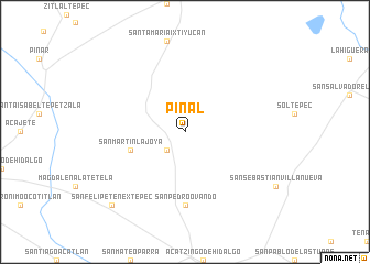 map of Pinal