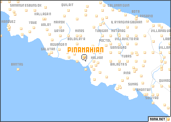 map of Pinamahian