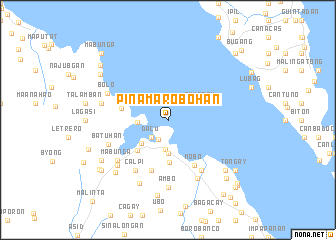 map of Pinamarobohan