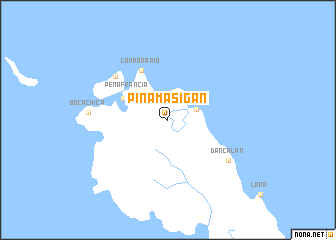 map of Pinamasigan