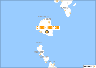 map of Pinamihagan