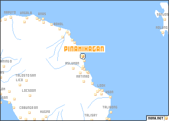 map of Pinamihagan