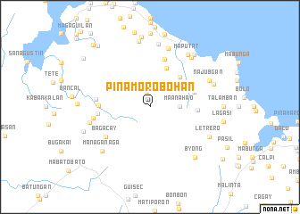 map of Pinamorobohan