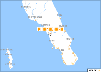 map of Pinamughaan