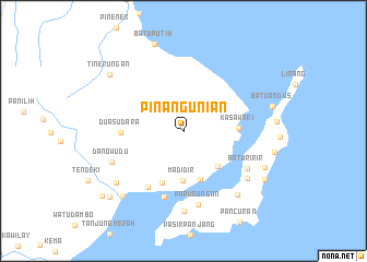 map of Pinangunian
