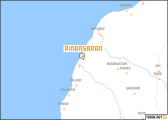 map of Pinansaran