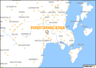 map of Pinantan Hacienda