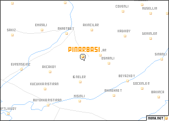 map of Pınarbaşı