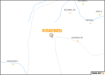 map of Pınarbaşı