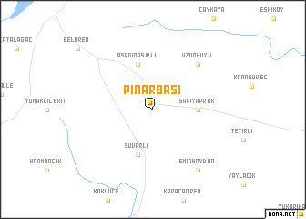 map of Pınarbaşı