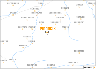 map of Pınarcık