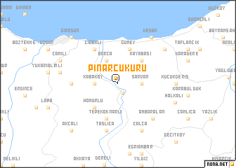 map of Pınarçukuru