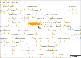 map of Pinar de La Cana