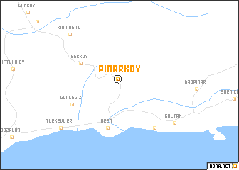 map of Pınarköy