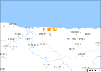 map of Pınarlı