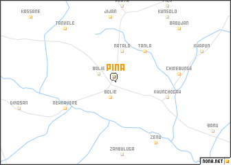 map of Pina