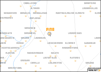 map of Piña