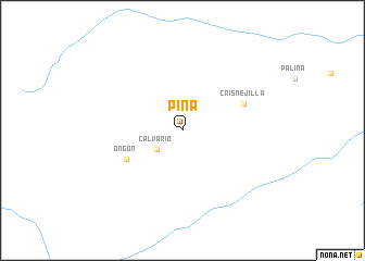 map of Piña