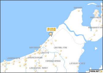 map of Piña