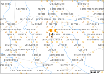 map of Piña