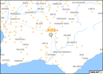 map of Piña