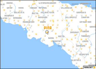 map of Piña