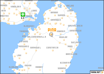 map of Piña