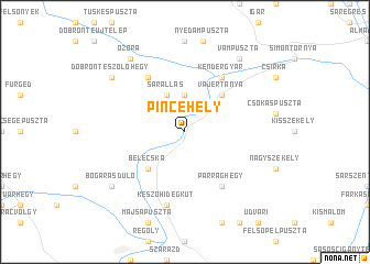 map of Pincehely