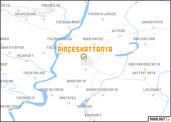 map of Pincésháttanya