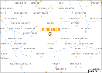 map of Pincesor