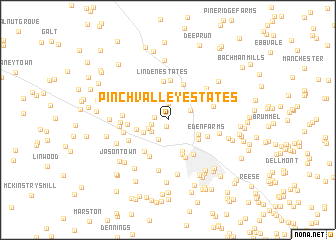 map of Pinch Valley Estates