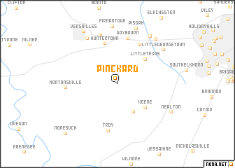 map of Pinckard