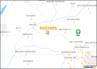 map of Pinckard