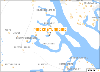 map of Pinckney Landing