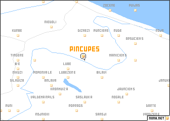 map of Pinčupes