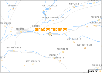 map of Pindars Corners