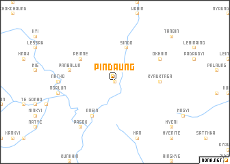 map of Pindaung