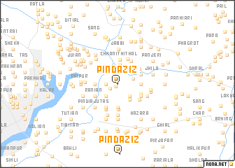 map of Pind Azīz