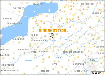 map of PindBhattiān