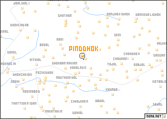 map of Pind Dhok