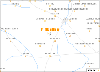 map of Pindères