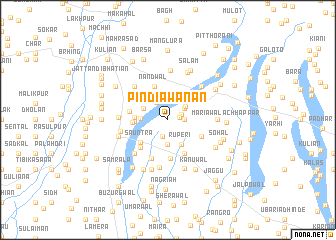 map of Pindi Awānān