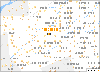 map of Pindi Bēg