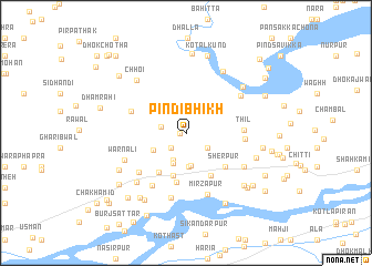 map of Pindi Bhikh