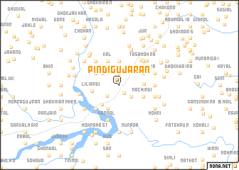 map of Pindi Gūjarān